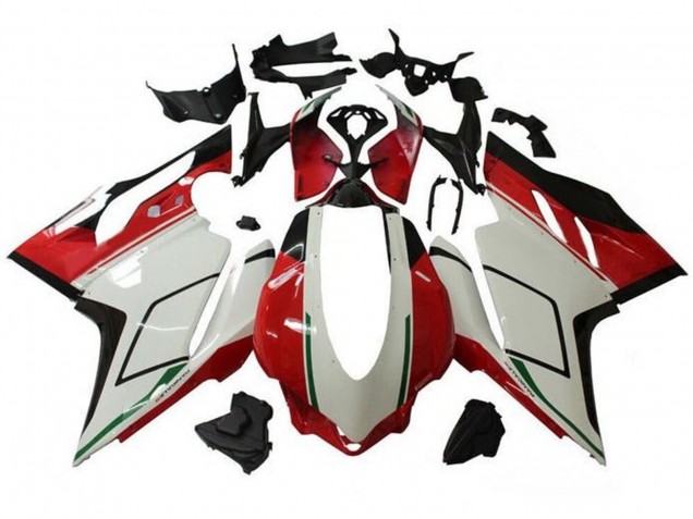 Comprare Carena Moto Ducati 959/1299 2015-2020 - Bianco Rosso Verde Nero Lucido