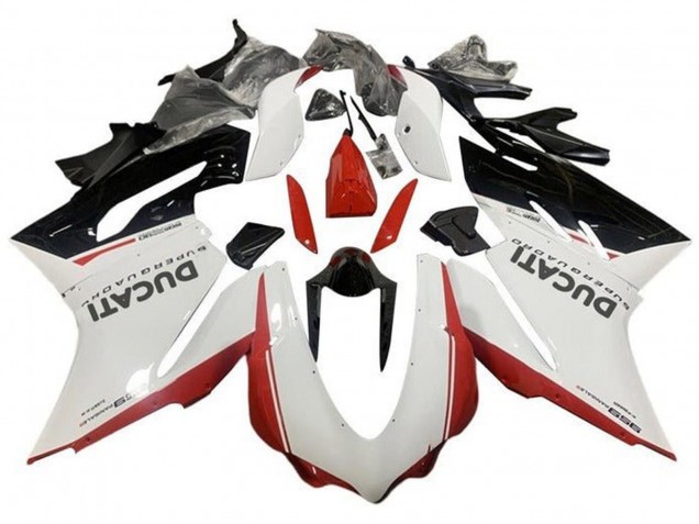 Comprare Carena Moto Ducati 959 2015-2020 - Bianco Rosso Nero Lucido