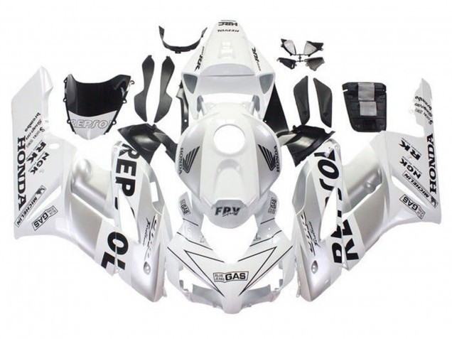 Comprare Carena Moto Honda CBR1000RR 2004-2005 - Bianco Argento Nero Repsol