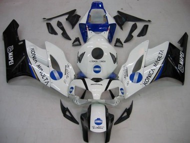 Comprare Carena Moto Honda CBR1000RR 2004-2005 - Bianco Blu Nero Lucido Konica Minolta