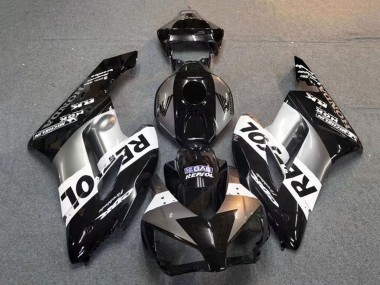 Comprare Carena Moto Honda CBR1000RR 2004-2005 - Argento Bianco Nero Lucido Repsol