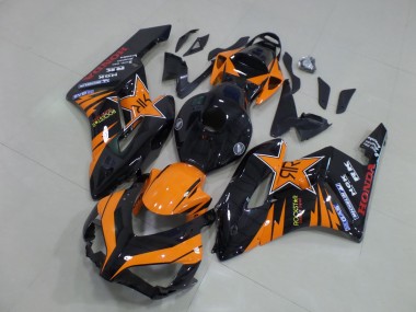 Comprare Carena Moto Honda CBR1000RR 2004-2005 - Arancia Nero Lucido Rockstar