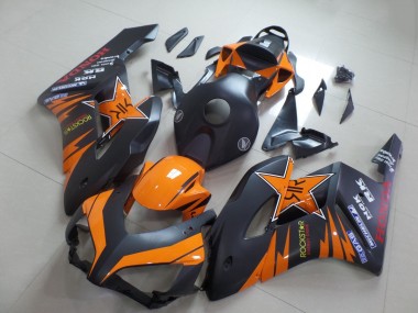 Comprare Carena Moto Honda CBR1000RR 2004-2005 - Arancia Nero Opaco Rockstar