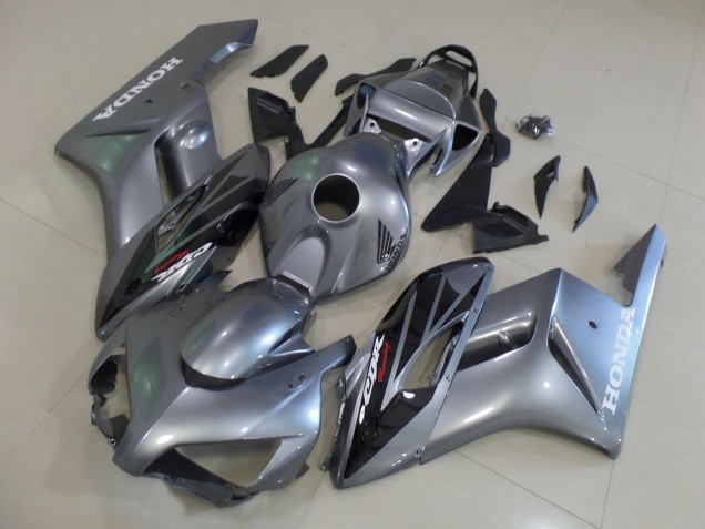 Comprare Carena Moto Honda CBR1000RR 2004-2005 - Argento Nero Lucido Banda