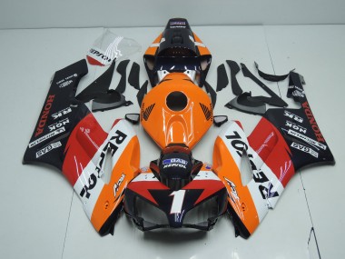 Comprare Carena Moto Honda CBR1000RR 2004-2005 - Arancia Bianco Rosso Nero Lucido Repsol RCV 1