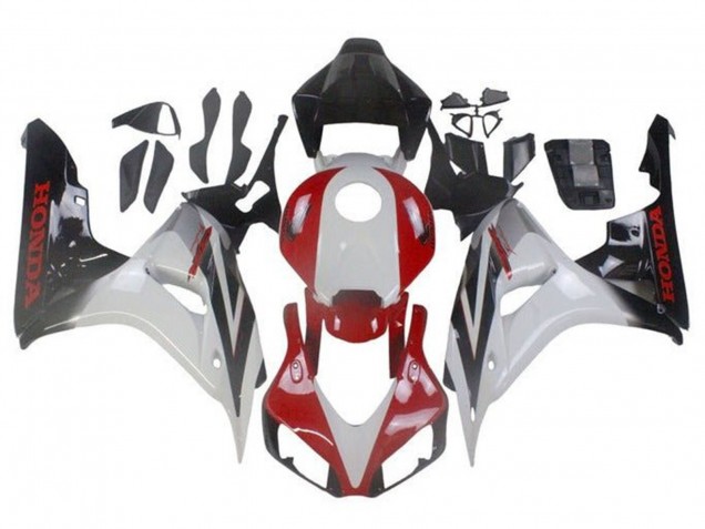 Comprare Carena Moto Honda CBR1000RR 2006-2007 - Bianco Rosso Nero Lucido Fade
