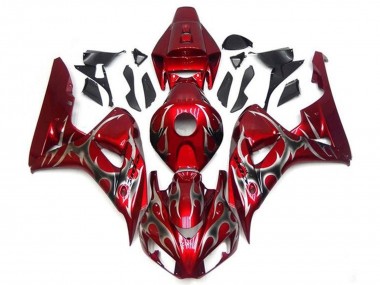 Comprare Carena Moto Honda CBR1000RR 2006-2007 - Rosso Argento Tribal