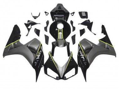 Comprare Carena Moto Honda CBR1000RR 2006-2007 - Grigio Nero Lucido Giallo Banda