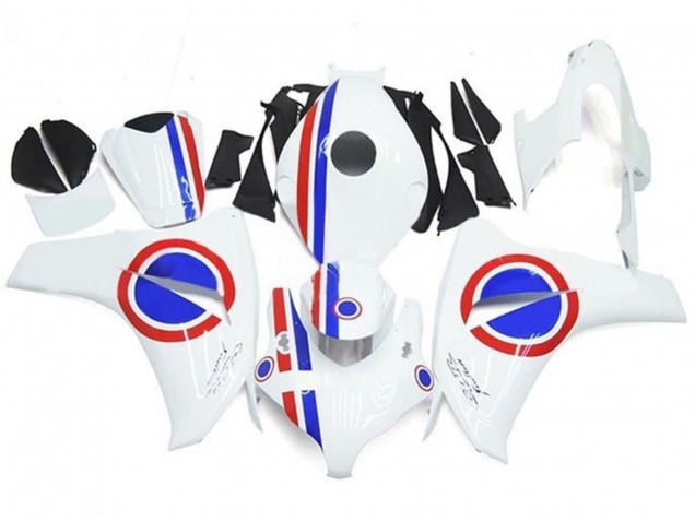Comprare Carena Moto Honda CBR1000RR 2008-2011 - Bianco Rosso Blu Banda