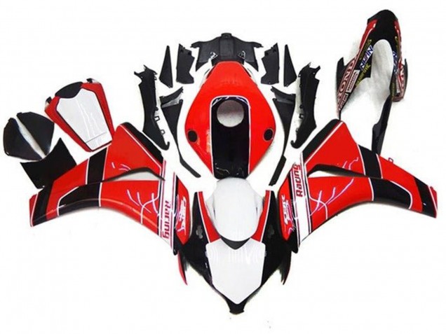 Comprare Carena Moto Honda CBR1000RR 2008-2011 - Rosso Bianco Nero Lucido Banda