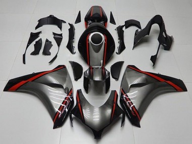 Comprare Carena Moto Honda CBR1000RR 2008-2011 - Grigio Rosso Nero Lucido Banda