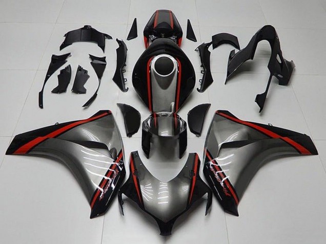 Comprare Carena Moto Honda CBR1000RR 2008-2011 - Grigio Rosso Nero Lucido Banda