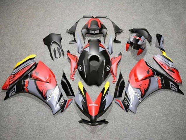 Comprare Carena Moto Honda CBR1000RR 2012-2016 - Rosso Giallo Grigio Nero Opaco Red Bull