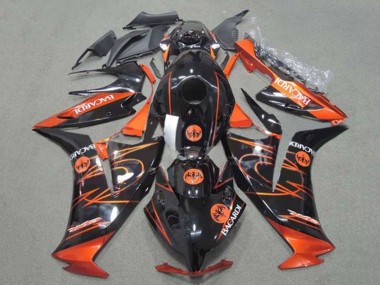 Comprare Carena Moto Honda CBR1000RR 2012-2016 - Arancia Nero Lucido BACARDI