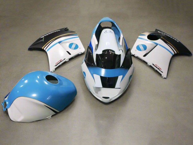 Comprare Carena Moto Honda CBR1100XX Blackbird 1996-2007 - Bianco Blu Nero Konica Minolta