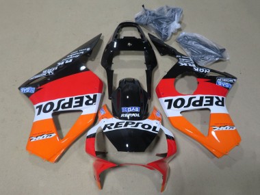 Comprare Carena Moto Honda CBR900RR 954 2002-2003 - Arancia Bianco Rosso Nero Lucido Repsol