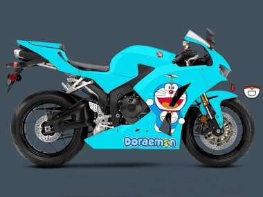 Comprare Carena Moto Honda CBR600RR 2013-2023 - Azzurro Chiaro Doraemon