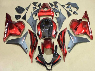 Comprare Carena Moto Honda CBR600RR 2009-2012 - Argento Rosso Nero Lucido