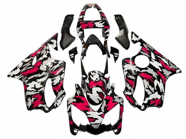 Comprare Carena Moto Honda CBR600 F4i 2001-2003 - Nero Rosso Grigio Camouflage