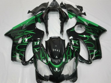 Comprare Carena Moto Honda CBR600 F4i 2004-2007 - Nero Lucido Verde Fiamma