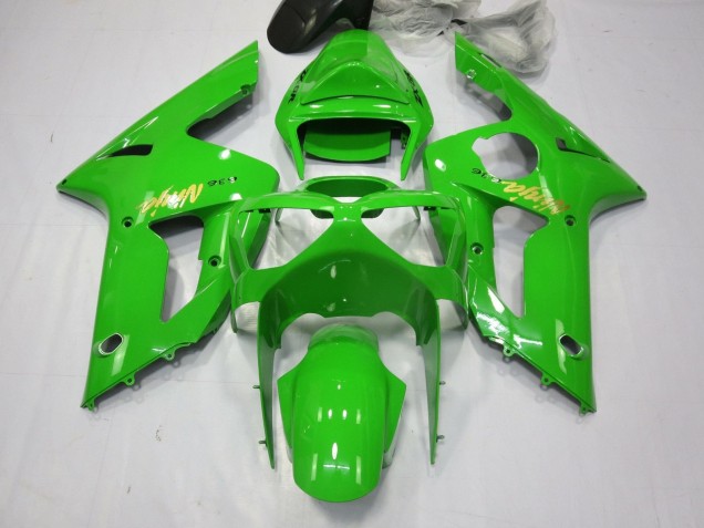 Comprare Carena Moto Kawasaki ZX6R 2003-2004 - Verde Oro Decal