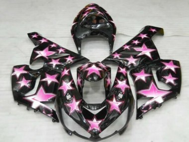 Comprare Carena Moto Kawasaki ZX6R 2005-2006 - Nero Rosa Stella