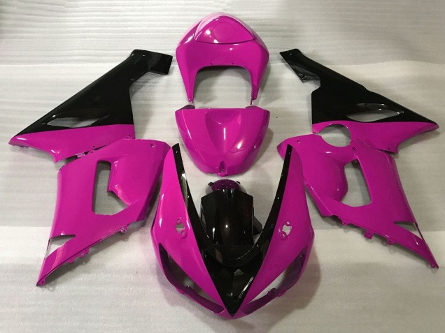 Comprare Carena Moto Kawasaki ZX6R 2005-2006 - Rosa Nero