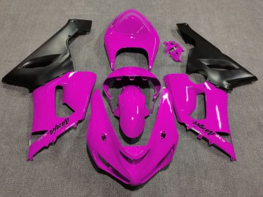 Comprare Carena Moto Kawasaki ZX6R 2005-2006 - Rosa Nero Opaco