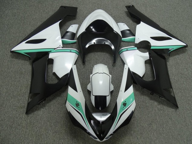 Comprare Carena Moto Kawasaki ZX6R 2005-2006 - Bianco Nero Verde