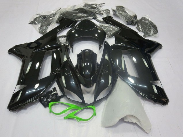Comprare Carena Moto Kawasaki ZX6R 2007-2008 - Nero Lucido Neon Verde