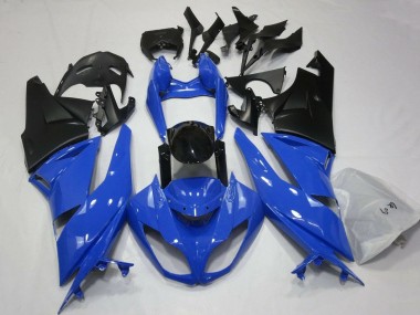 Comprare Carena Moto Kawasaki ZX6R 2007-2008 - Blu Nero Nero Opaco