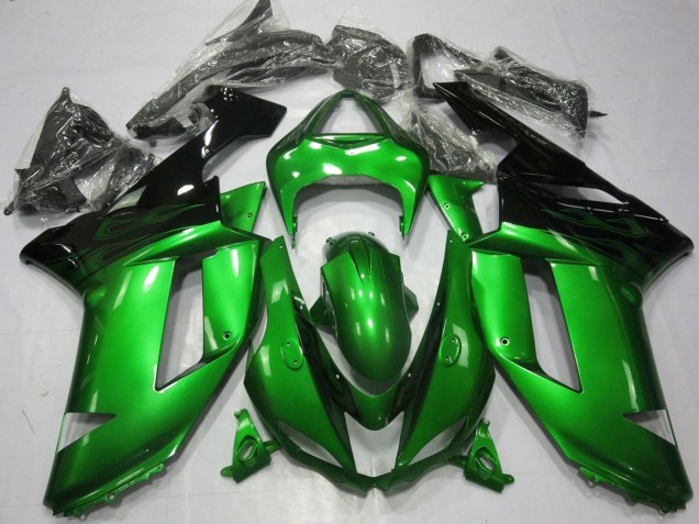 Comprare Carena Moto Kawasaki ZX6R 2007-2008 - Verde Nero