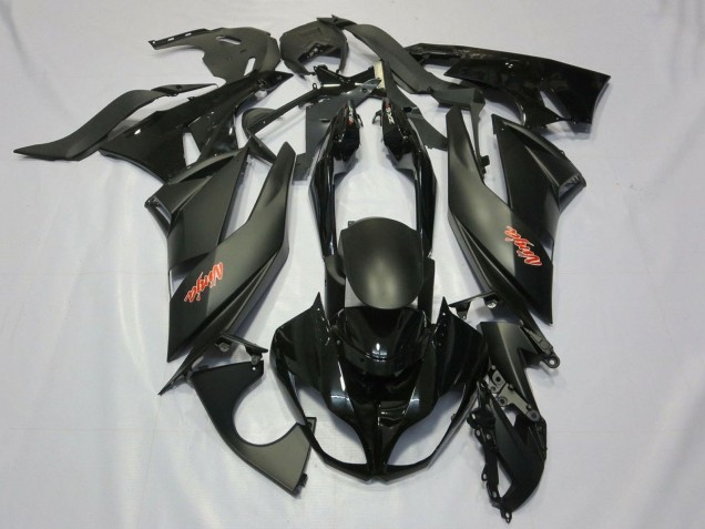 Comprare Carena Moto Kawasaki ZX6R 2007-2008 - Nero Opaco Nero Rosso