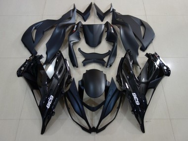Comprare Carena Moto Kawasaki ZX6R 2007-2008 - Nero Opaco Nero Lucido Bianco