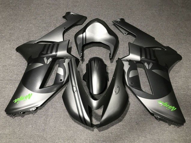 Comprare Carena Moto Kawasaki ZX6R 2007-2008 - Argento Opaco Nero Opaco Cranio