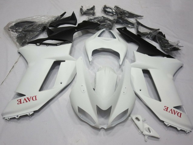 Comprare Carena Moto Kawasaki ZX6R 2007-2008 - Bianco Opaco Rosso