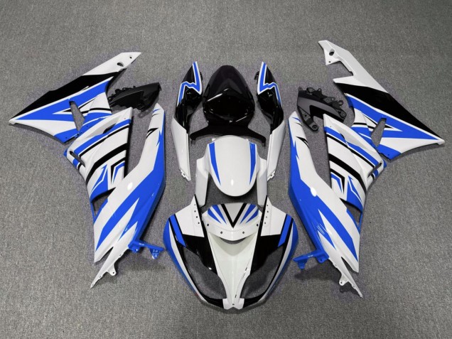 Comprare Carena Moto Kawasaki ZX6R 2007-2008 - Bianco Blu Nero