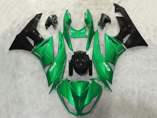 Comprare Carena Moto Kawasaki ZX6R 2009-2012 - Verde Nero Lucido Bianco Ninja