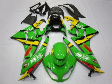 Comprare Carena Moto Kawasaki ZX6R 2009-2012 - Verde Giallo Rosso Nero Trick Star Red Bull