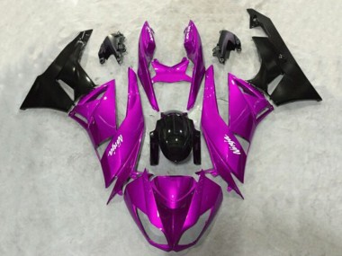 Comprare Carena Moto Kawasaki ZX6R 2009-2012 - Viola Nero Lucido