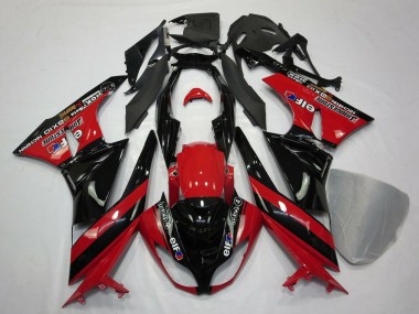 Comprare Carena Moto Kawasaki ZX6R 2009-2012 - Rosso Nero Lucido Elf Touch4 Bridgestone