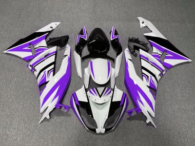 Comprare Carena Moto Kawasaki ZX6R 2009-2012 - Bianco Viola Nero