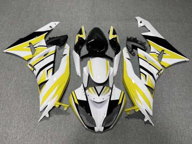 Comprare Carena Moto Kawasaki ZX6R 2009-2012 - Bianco Giallo Nero