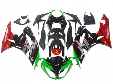 Comprare Carena Moto Kawasaki ZX6R 2009-2012 - Verde Nero Lucido Rosso