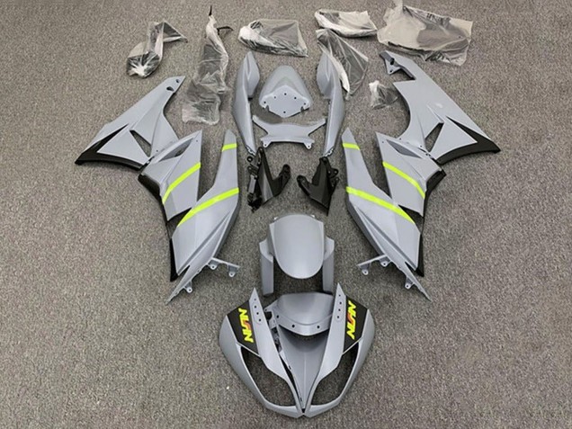 Comprare Carena Moto Kawasaki ZX6R 2009-2012 - Grigio Giallo Banda