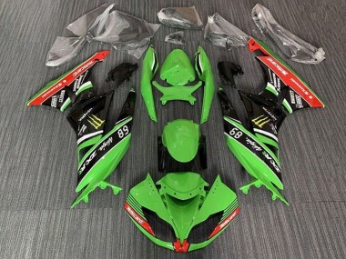 Comprare Carena Moto Kawasaki ZX6R 2009-2012 - Verde Nero Lucido Rosso Giallo Mostro Motocard
