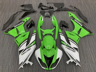 Comprare Carena Moto Kawasaki ZX6R 2009-2012 - Verde Bianco Nero Banda