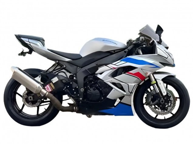 Comprare Carena Moto Kawasaki ZX6R 2009-2012 - Bianco Blu Rosso Nero