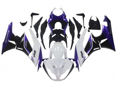 Comprare Carena Moto Kawasaki ZX6R 2009-2012 - Viola Bianco Nero