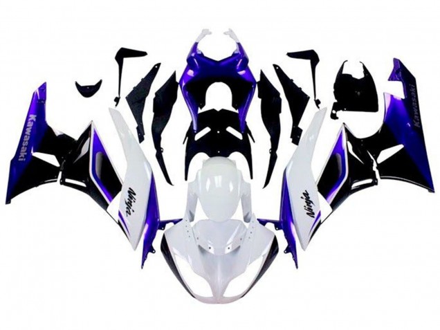 Comprare Carena Moto Kawasaki ZX6R 2009-2012 - Blu Bianco Nero
